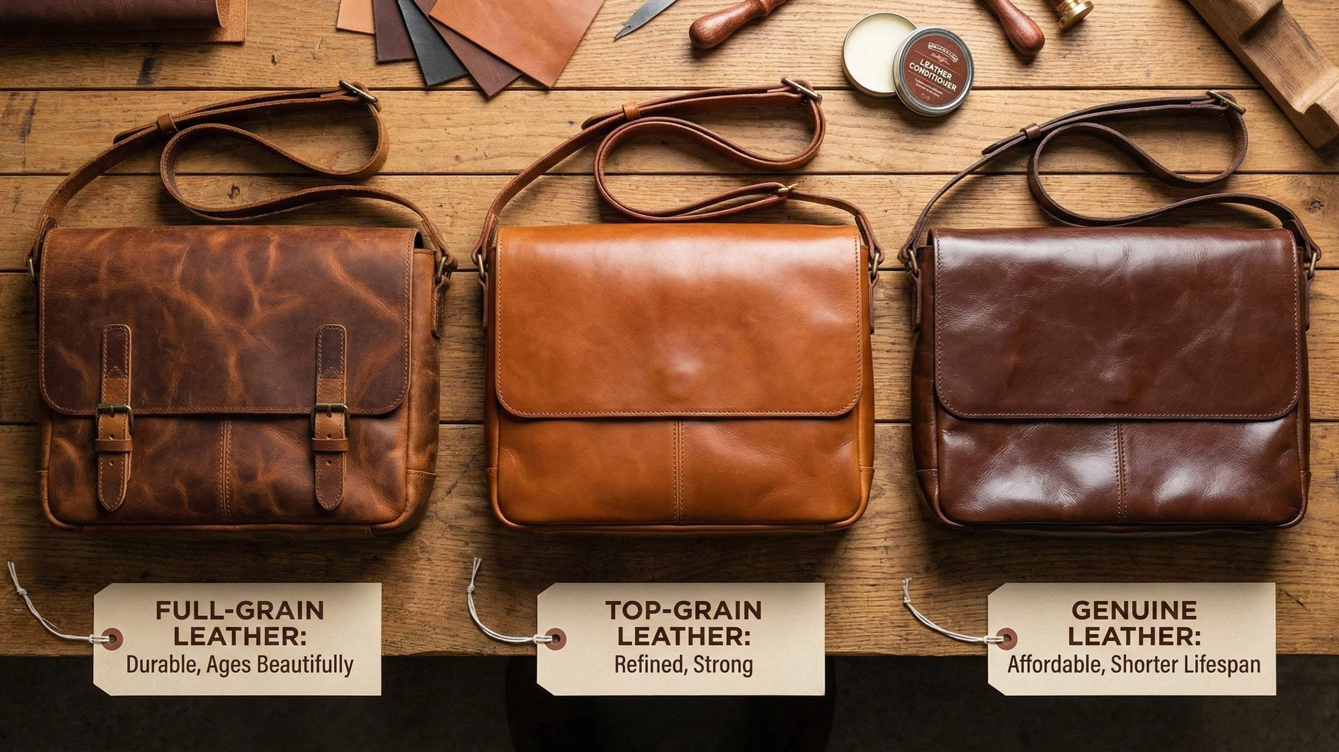 Types of Leather Used in Messenger Bags: How to Choose the Best One in the USA