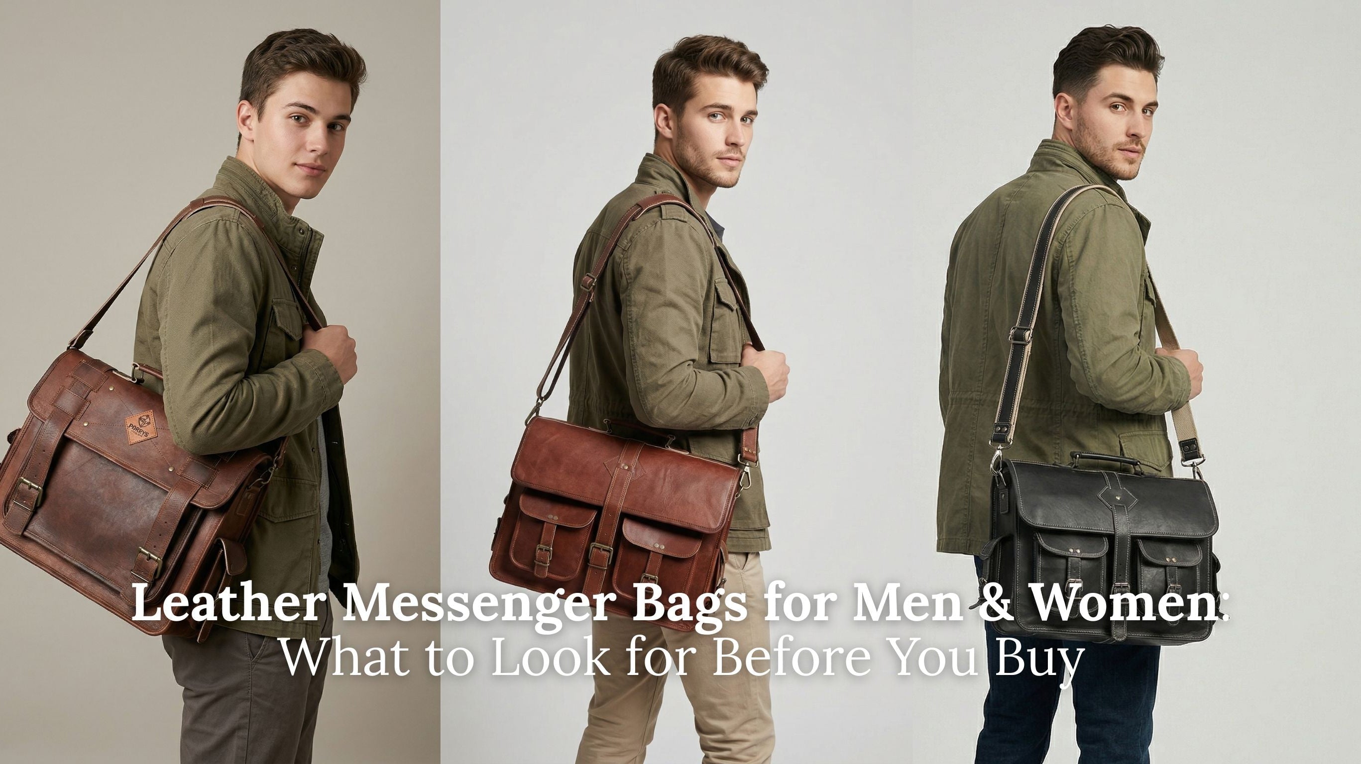 Leather Messenger Bags for Men & Women: What to Look for Before You Buy