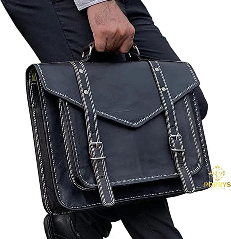 PARRYS LEATHER WORLD Shoulder Cross Body Messenger Briefcase Back-Pack Bag, Camping, Climbing, Hiking Bag, Document Holder Bag.PL1-28