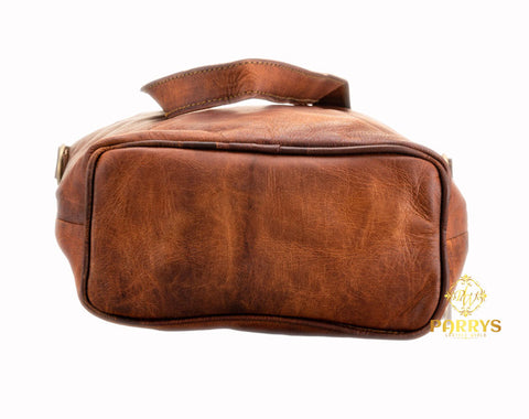 Parrys Leather World Women Leather Laptop Tote Office Shoulder Handbag Vintage Briefcase