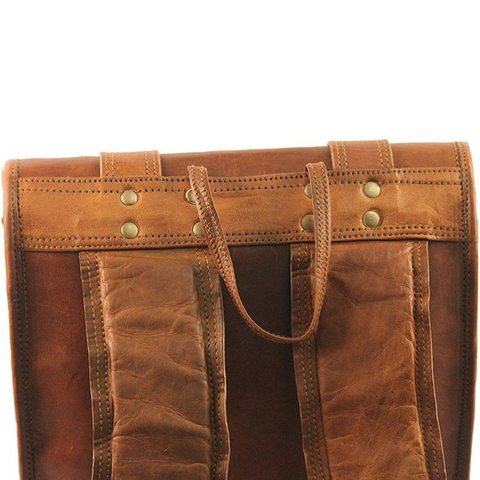 Leather Backpack for Men, Handmade Leather Backpack Shoulder Rucksack for Travel