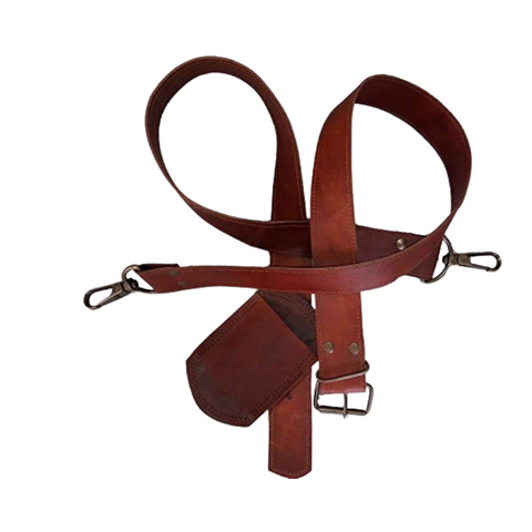 Parrys Leather World Messenger Bag Strap Replacement | Vintage Goat Leather,Adjustable Strap | Shoulder Strap For Messenger, Laptop, Camera, Travel Bags and More