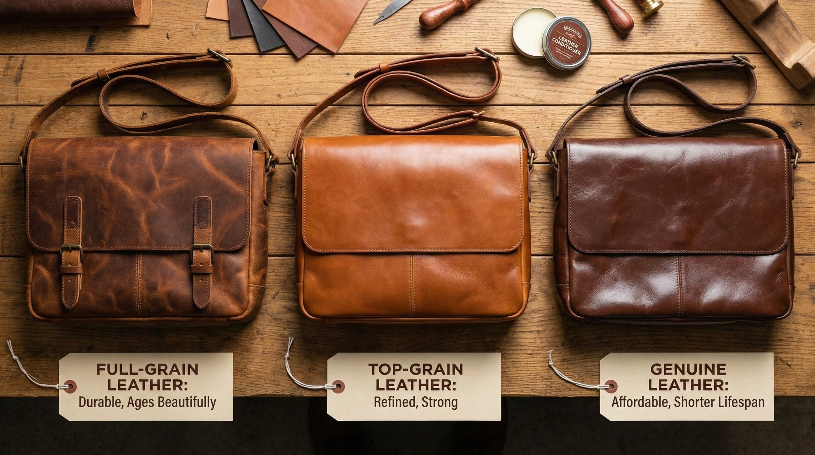Types of Leather Used in Messenger Bags: How to Choose the Best One in the USA