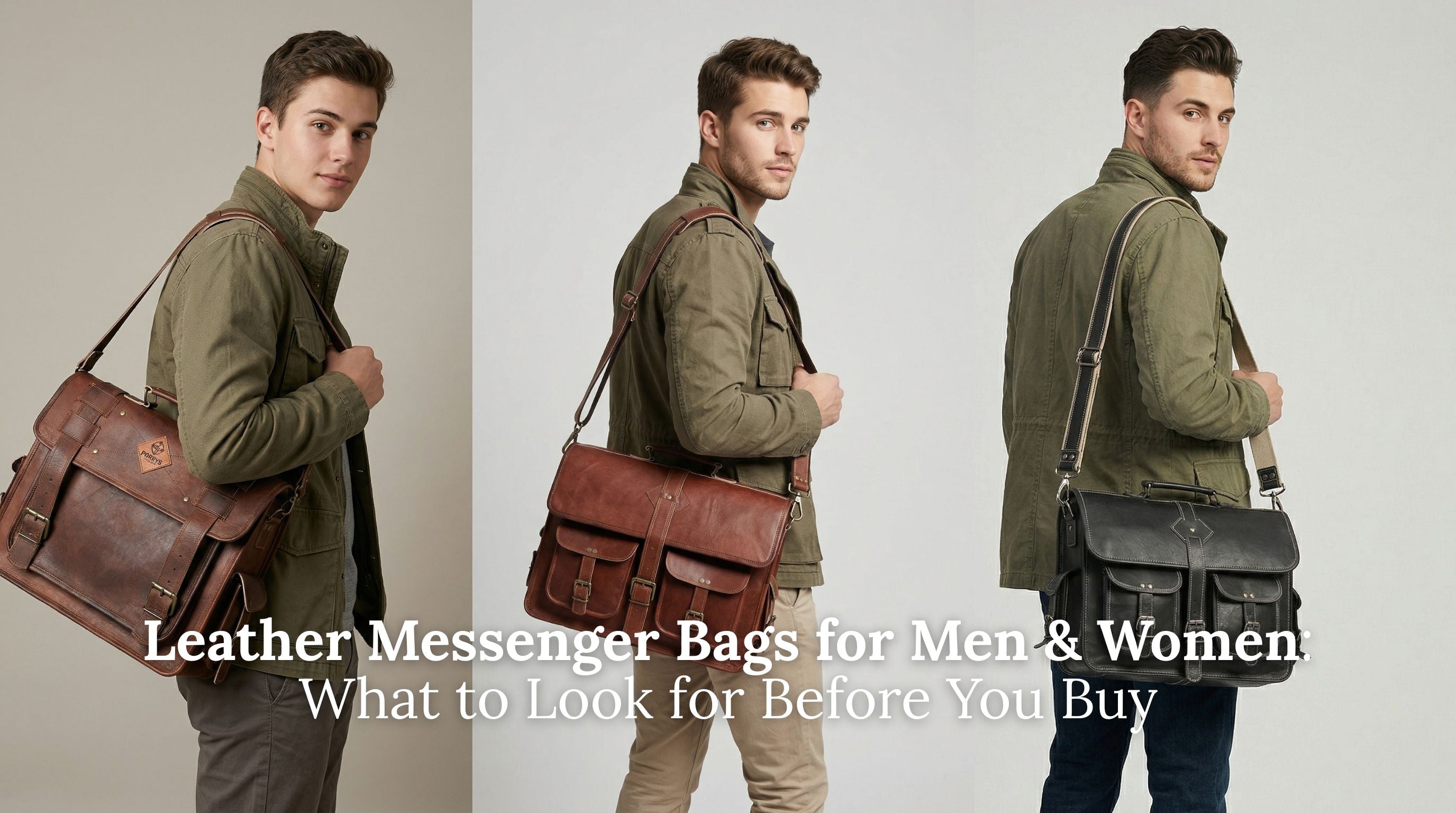 Leather Messenger Bags for Men & Women: What to Look for Before You Buy
