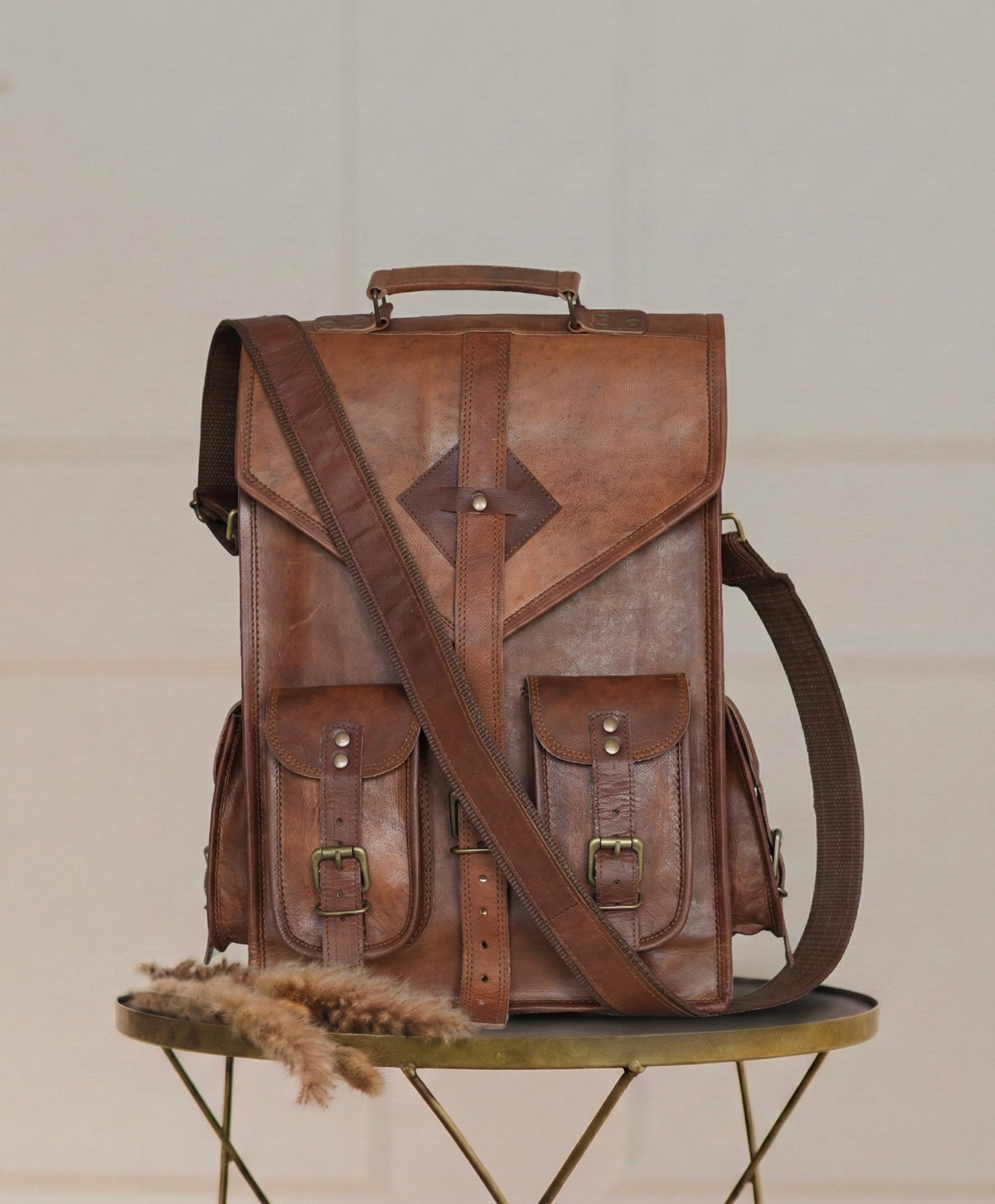 Earth Brown Handmade Leather Backpack – Parrys Leather World