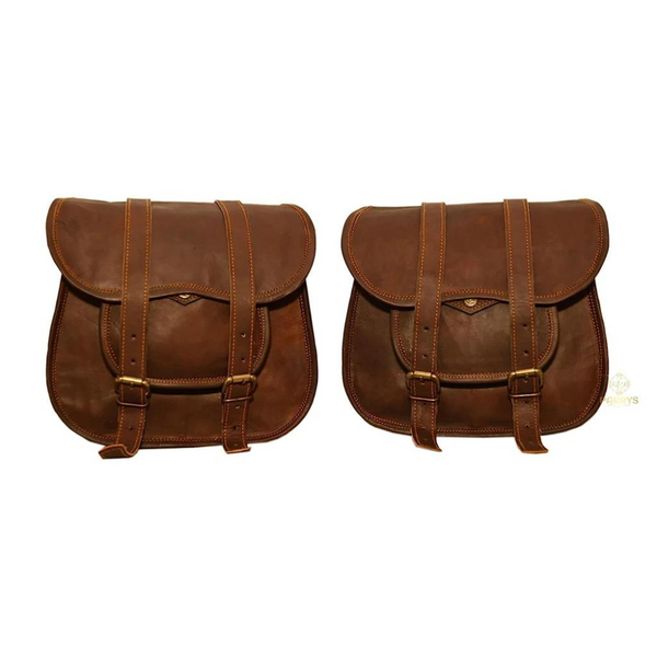 Brown leather handlebar bag “Cadel E.”