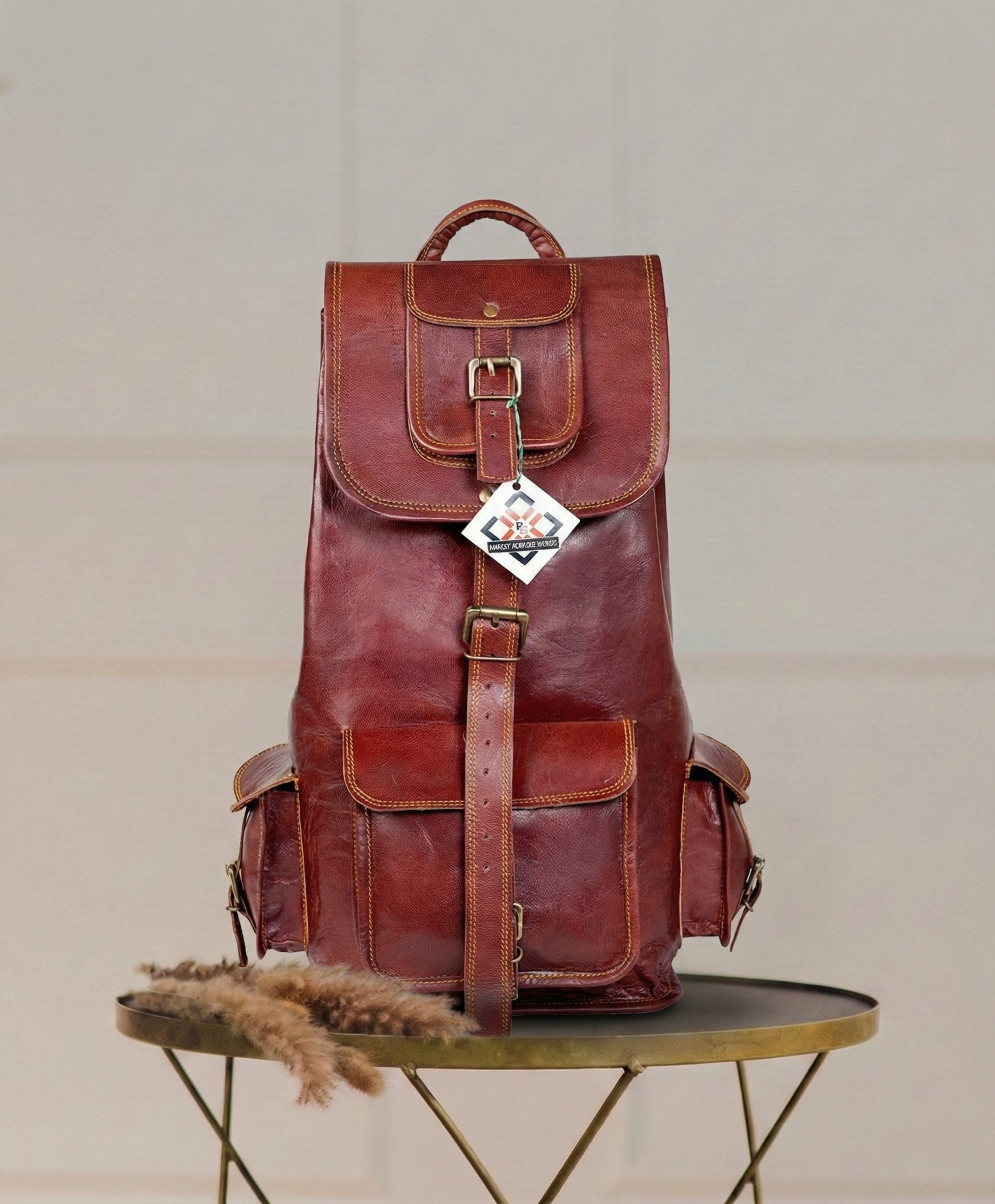 Classic Brown Journey leather backpack – Parrys Leather World