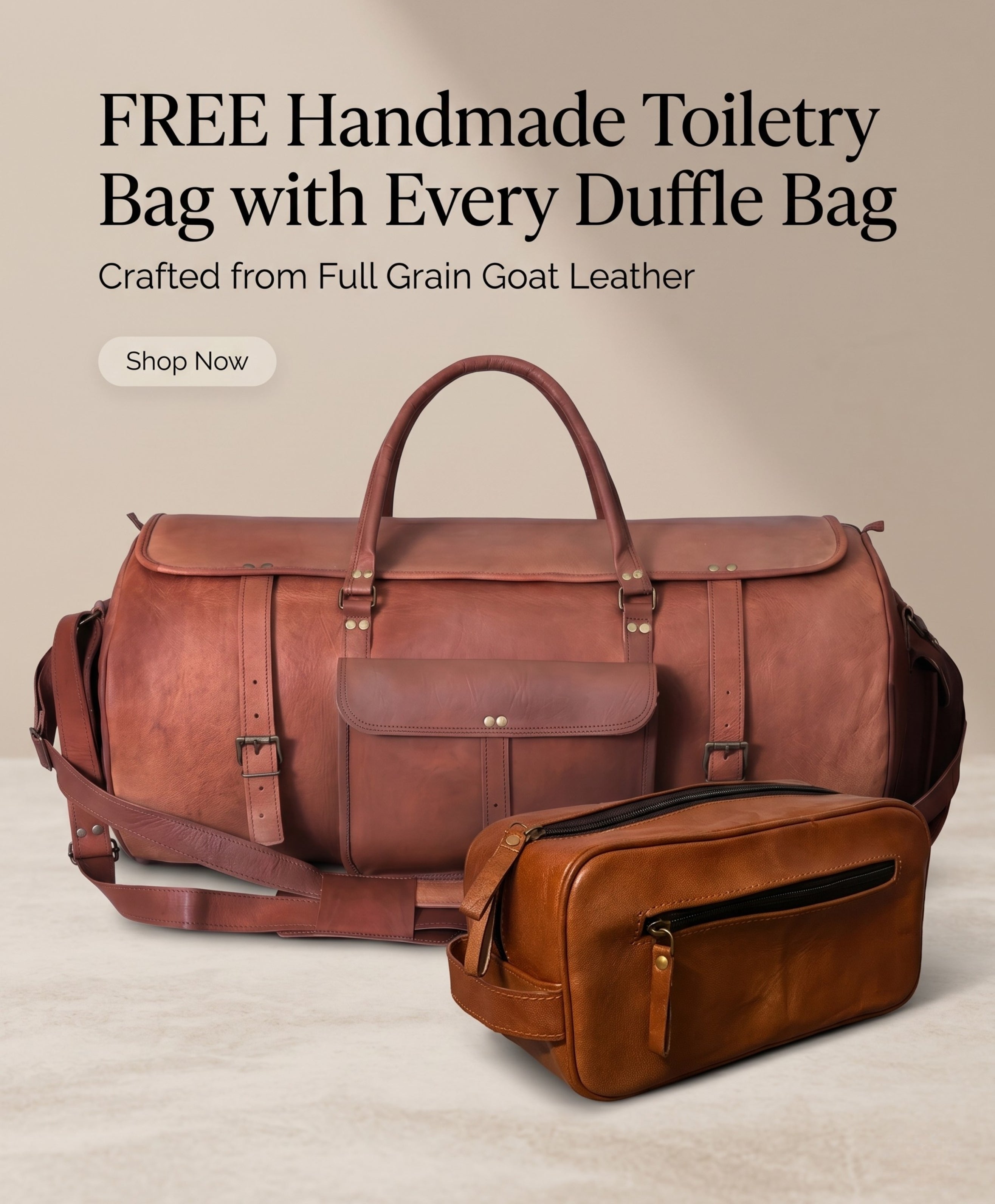 Dark Brown Flap Duffle leather bag – Parrys Leather World