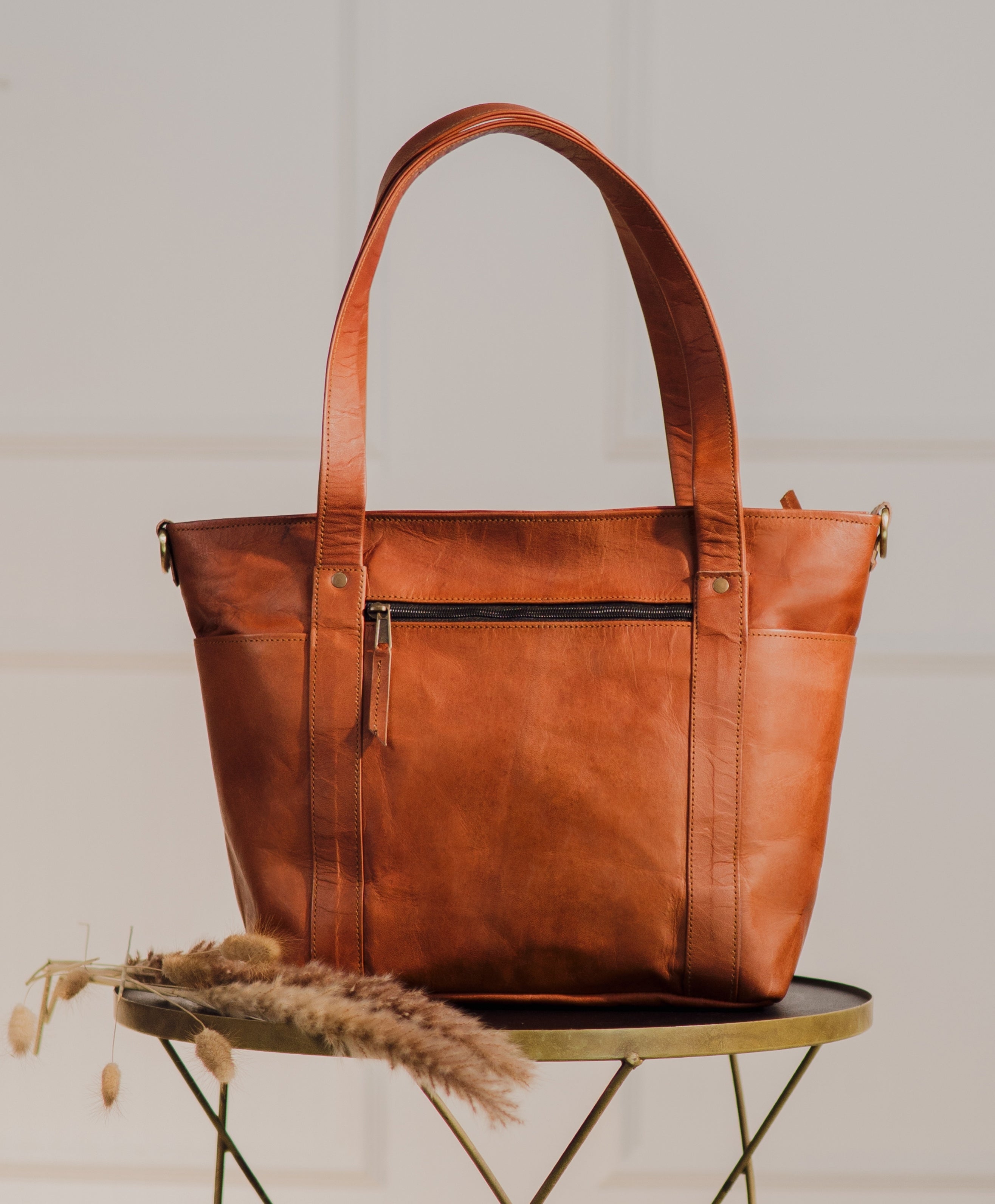 Saddle Rose Leather Convertible Tote – Parrys Leather World