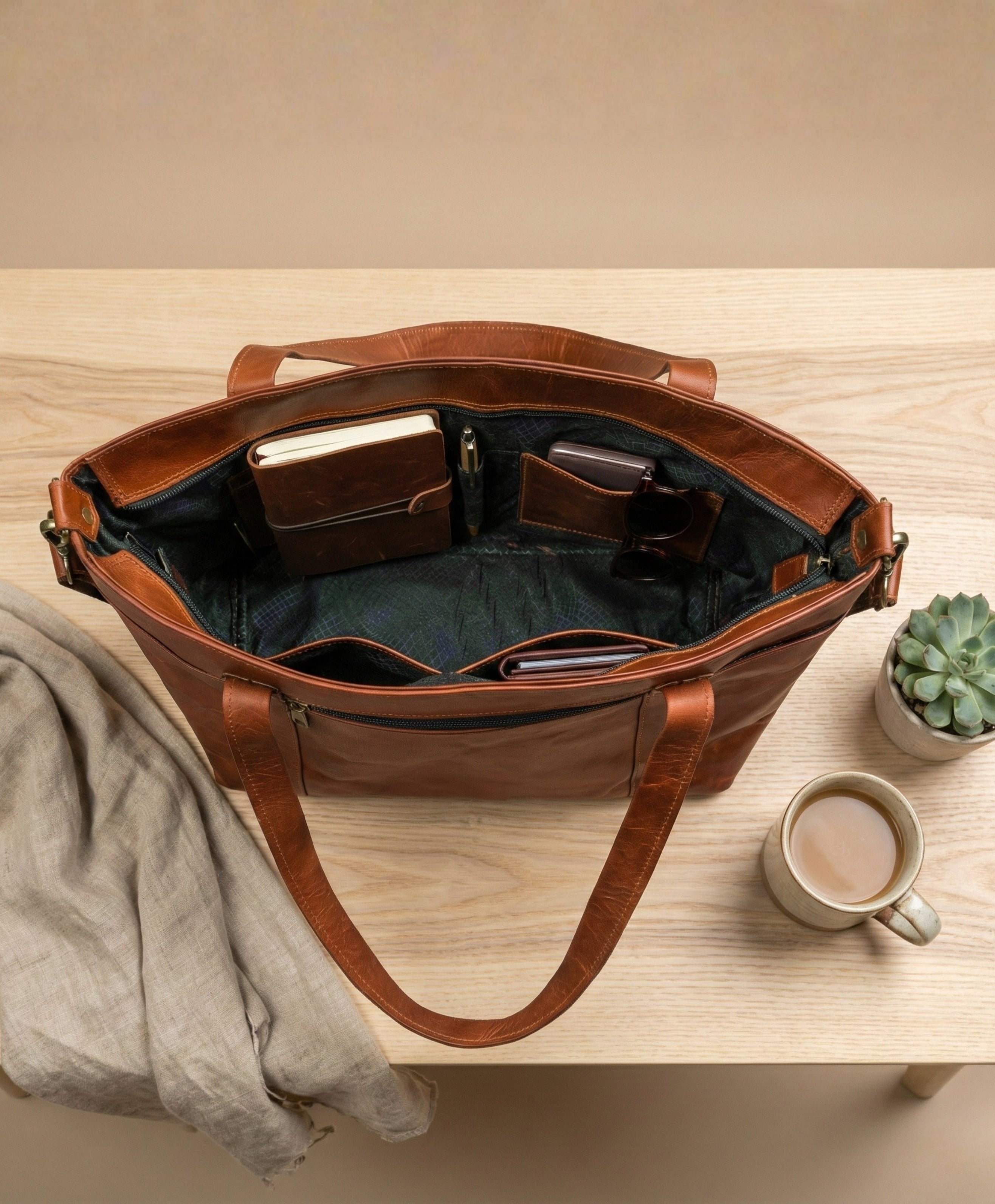 Saddle Rose Leather Convertible Tote – Parrys Leather World