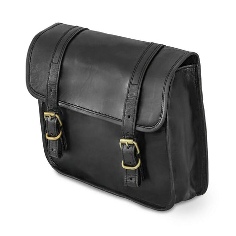 PARRYS LEATHER WORLD – Classic Designer Side Bag For Bike - Vintage Leather Bag -Panniers Bags - 2 Postman BAGS For Bike - Black Leather Saddle bags – Leather Bike Bag PL1-46