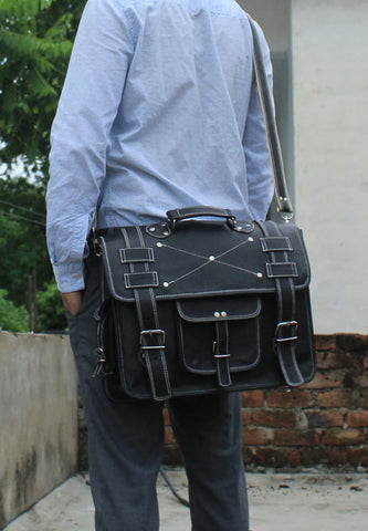 FDM Black Convertible Backpack