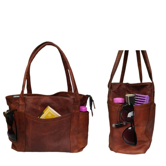 The Leather Tote Bag - Threep's