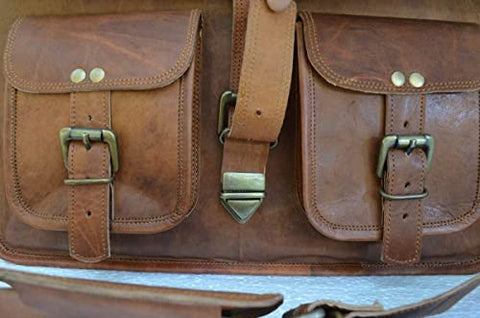Parrys Leather World Handmade Women's Vintage Style Brown Leather Cross Body Bag, Purse, Travel Shoulder Casual Bag For Women
