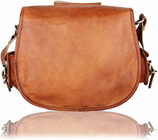 Parrys Leather World Handmade Women's Vintage Style Leather Cross Body Shoulder Bag, Purse, Travel Casual Bag For Women