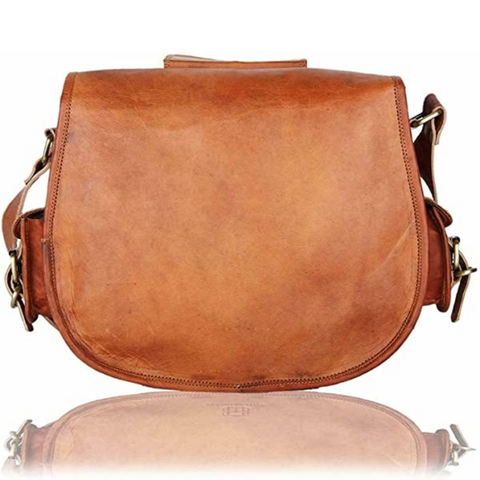Parrys Leather World Handmade Women's Vintage Style Leather Cross Body Shoulder Bag, Purse, Travel Casual Bag For Women