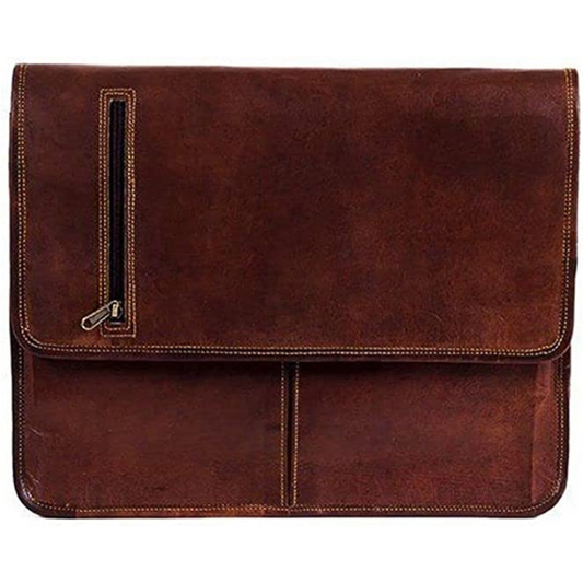 Parrys Leather World Vintage Leather Handmade Messenger Bag Crossbody Bag, Satchel Bag For Men & Women