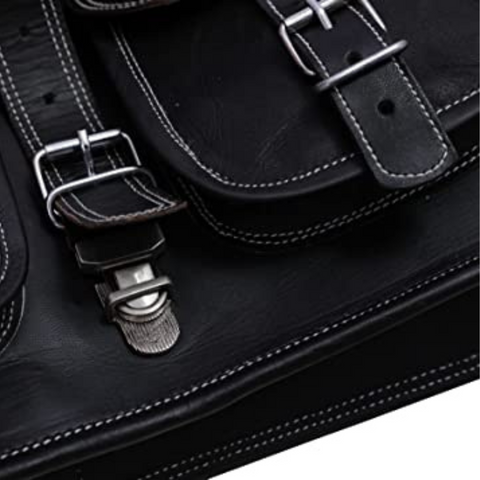 Parrys Leather World Vintage Handmade Leather Messenge Crossbody Bag