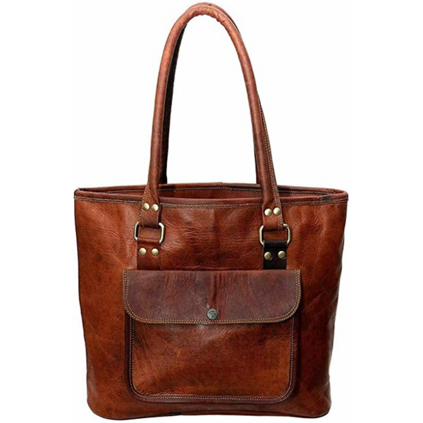 Parrys Leather World Women Leather ToteBag | Messenger Shoulder Shopping Bag | Shopping and Travel, Satchel Bag